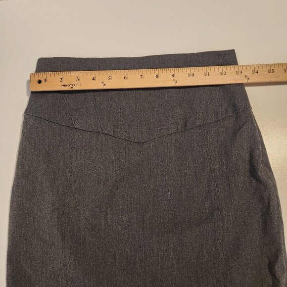 Express Design Studio Pencil Skirt Stretch High Rise Gray Womens Size 2 EUC - Picture 10 of 12